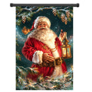 30x45cm Christmas Santa Claus Polyester Welcome Flag Garden Holiday Decoration