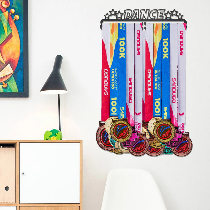 32 Medals Dance Sport Medal Hanger Metal Display Iron Rack Hook Holder Decorations