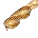 Drillpro M12-20 HSS Titanium Coated Screw Tap Metric Spiral Fluted Machine Screw Hand Tap