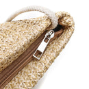 3L Women Straw Bag Woven Beach Handbag Shoulder Tote Outdoor Travel