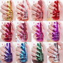 12 Colors Mirror Metal Nail Gel Polish Nail Gel Soak-off UV Gel DIY Nail Art  Long-Lasting
