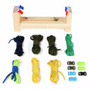 IPRee DIY Jig Solid Wood Paracord Bracelet Maker Knitting Tool Wristband Weaving Braiding Device