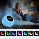 LyRay Uwake Wireless Bluetooth Speaker White Noise Portable LED Loudspeaker Touches Lamp Stereo Music Surround Outdoor Speaker Alarm Clock