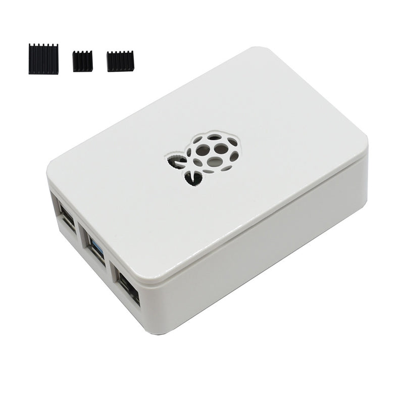 Updated Black/White/Transparent ABS Case V4 Enclosure Box With Heat Sink for Raspberry Pi 4B