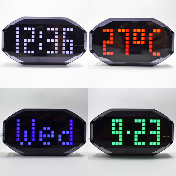 Geekcreit DIY Black Mirror LED Matrix Desktop Alarm Clock Kit