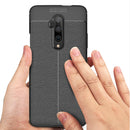 For OnePlus 7T Pro Case Bakeey Luxury Litchi Pattern Shockproof PU Leather&Silicone Protective Case