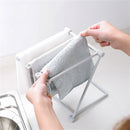 Creative Foldable Vertical Rags Towel Holder Hanger Rag Storage Table Storage Cup Racks