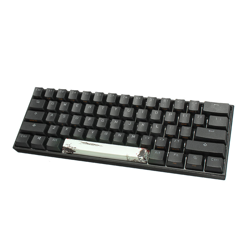 Five-sided Dyesub PBT Mountain Field Space Bar 6.25u Novelty Keycap