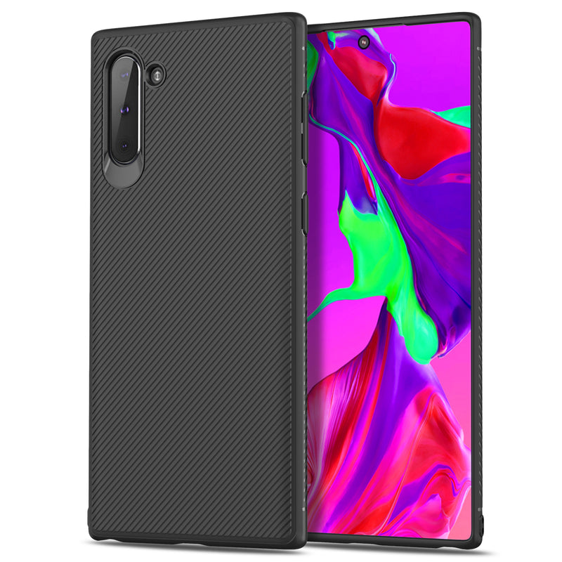 Bakeey Carbon Fiber Protective Case For Samsung Galaxy Note 10/Note 10 5G Shockproof Soft TPU Back Cover