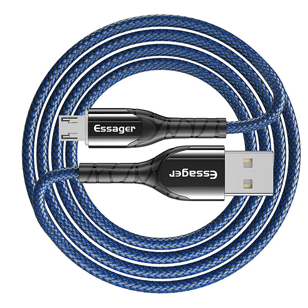 Essager LED Micro USB 2.4A Fast Charging Data Cable for Xiaomi for Samsung
