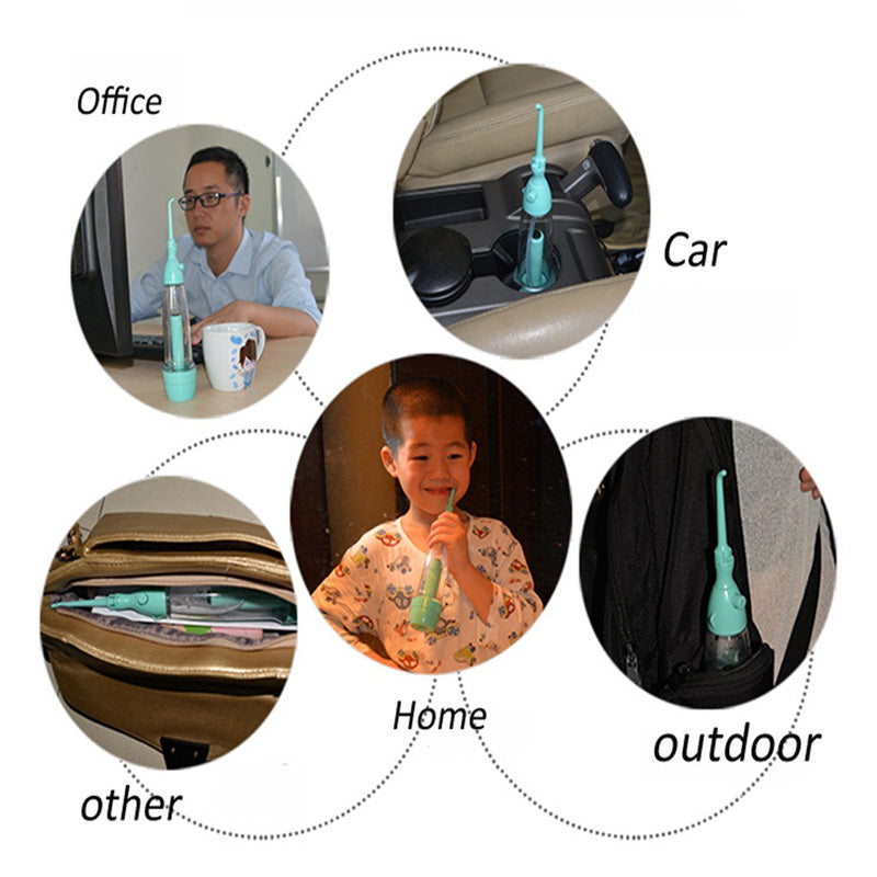 Portable Dental Care Water Jet Green Oral Irrigator Flosser Baby Toothbrushes Water Flosser