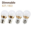 Dimmable E27 B22 3W 6 SMD 5730 270LM Pure White Warm White LED Globe Light Bulbs AC220V