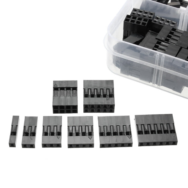 3 x 150pcs 2.54mm Plastic Dupont Jumper Wire Kit With Box 1P 2P 3P 4P 5P 6P 2*4P 2*5P Pin Connector