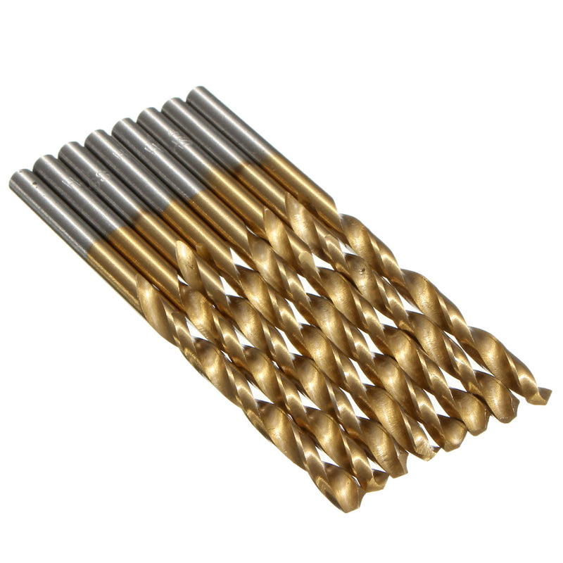 98pcs 1.5mm-10mm HSS Titanium Coated Twist Drill Bit Set for Metal Wood Drilling