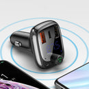 Baseus Dual USB Quick Charging 4.0 Car Charger FM Transmitter Bluetooth Car Kit LCD MP3 Player For iPhone X XS HUAWEI P30 Oneplus 7 XIAOMI MI9 MI8 S10 S10+