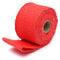 4.5m Exhaust Pipe Heat Insulation Wrap Turbo Header Shields Red with metal strips