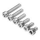 Suleve M4SH3 50Pcs M4 Stainless Steel Hex Socket Cap Head Screws Bolts 6-20mm Optional Length