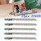 25pcs T101D T Shank HCS Black Jigsaw Blades Curve Cuttingtools For Wood Plastic