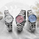 CHENXI 303L Luxury Flower Dial Case Ladies Watches Stainless Steel Strap Quartz Watches