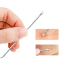 Y.F.M5Pcs Antibacterial Blackhead Acne Removal Needle Portable Facial Tools Face Pimple Extractor Blackhead Remover Set With Mirror
