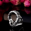 Retro Gothic Titanium Steel Men Ring Vampire Coffin Punk Halloween Gift for Men