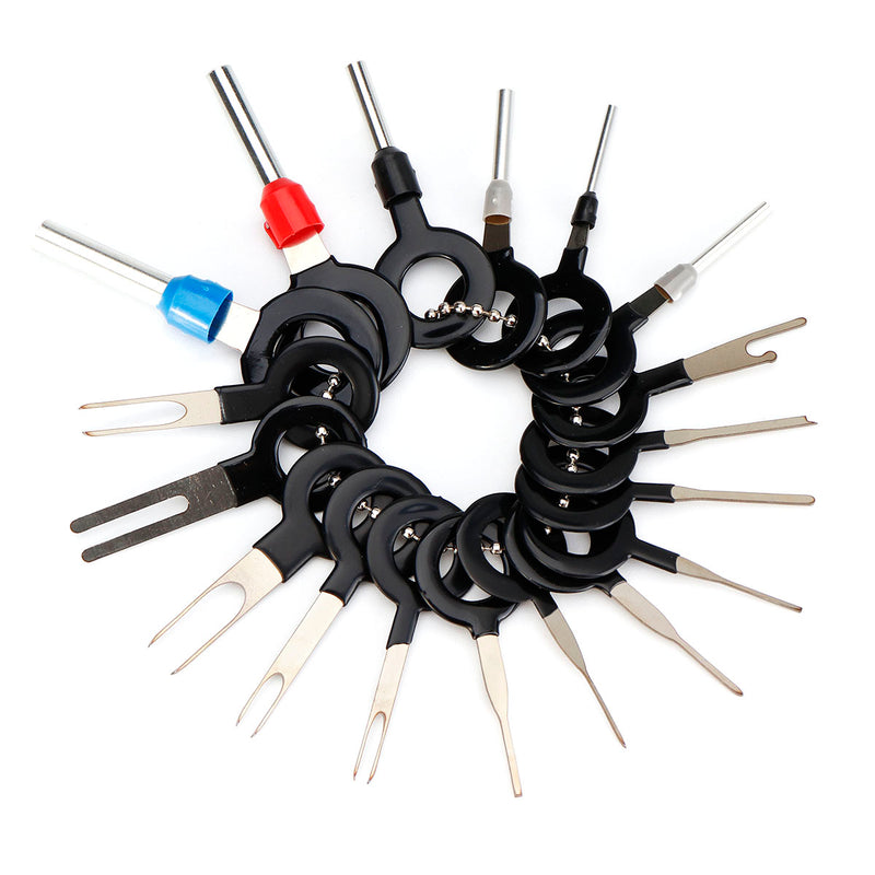 18Pcs Terminal Removal Tool Kit Wiring Connector Pin Release Extractor Electrical Wiring Extractor