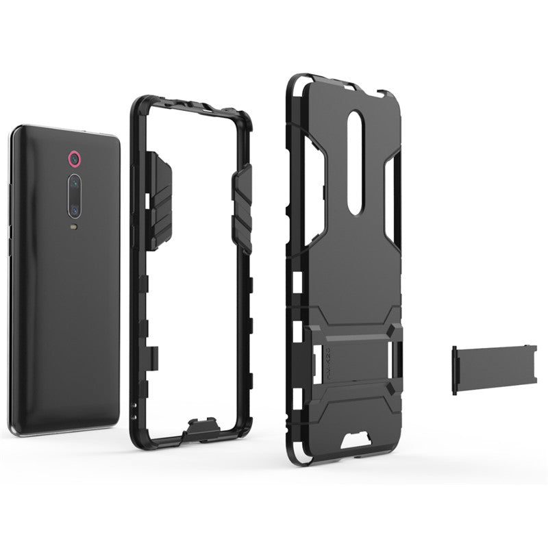 Bakeey Armor Shockproof with Stand Holder Back Cover Protective Case For Xiaomi Mi9T / Xiaomi Mi 9T Pro / Xiaomi Redmi K20 / Redmi K20 Pro