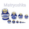 1 Set 10Pcs Russian Dolls Wooden Hand Painted Nesting Babushka Matryoshka Present Gift
