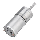 Machifit 25GA370 DC 12V Micro Gear Reduction Motor 25mm Extended Shaft Gear Motor