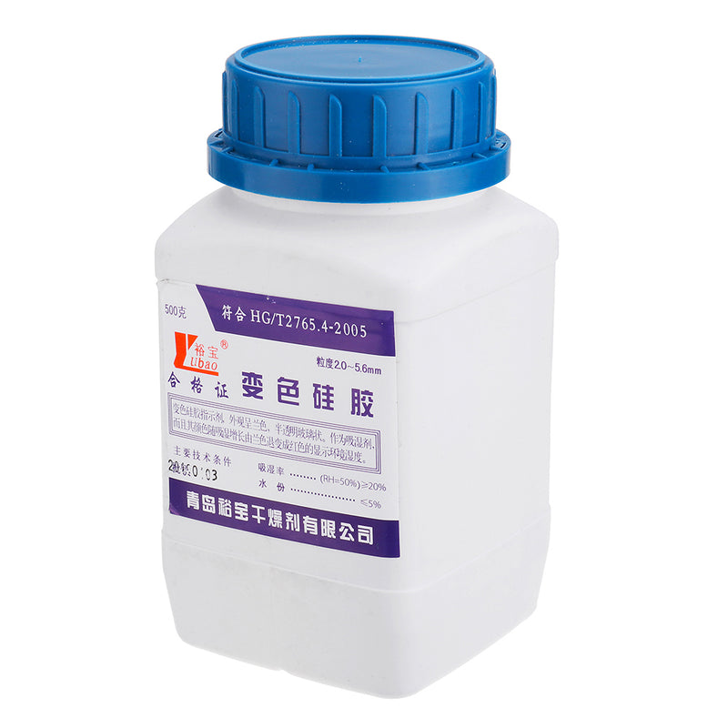 500g Blue Indicating Silica Gel Desiccant Replacement Beads Desiccant Dryer Dry Moisture Absorber Packaging Bottles