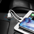 USAMS C8 3.1A Dual Ports Fast USB Car Charger With Indicator For Smart Phone Tablet Camera MP4