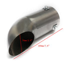 Car Exhaust Tailpipe Polished Stainless Steel Trim Chrome Tip Blow Down Bumper