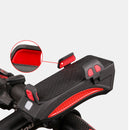 XANES 3 In 1 130db Horn Bike Front Light 4"-6.3" Phone Holder 2000mAh USB Rechargeable Waterproof Handlebar Light