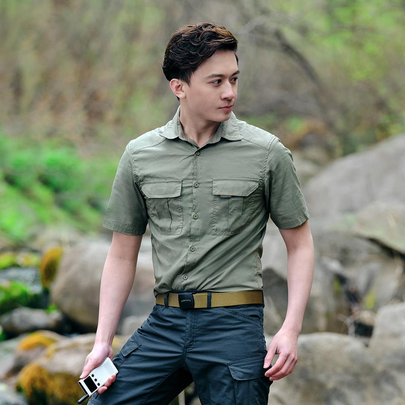 XIAOMI ZENPH 125cm Nylon Waist Belt Punch Free Nonmetallic Buckle Military Tactical Belt