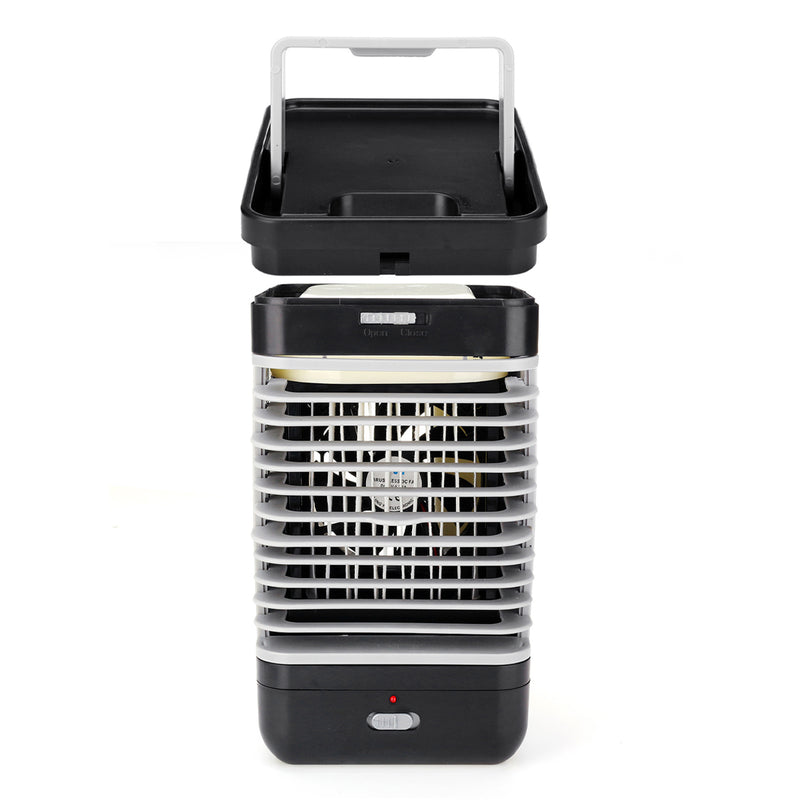 AC220V Moisturizing Personal Air Cooler 2 Speed Air Conditioner Fan Coolers Portable LED Table Fan Cooler for Home Office Bedroom