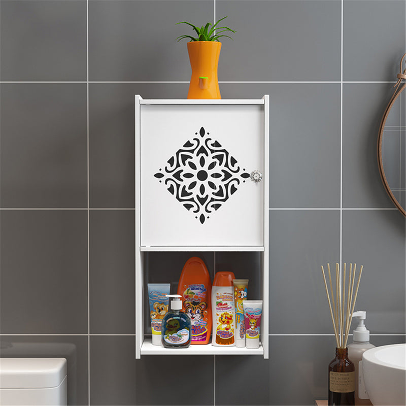 Bathroom Kitchen Storage Container Rack Wall Punch-free Toilet Washbasin Storage Cabinet