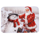 3Pcs/Set Bathroom Non-Slip Christmas Style Bathroom Carpet Rug Toilet Seat Cover Mat Set