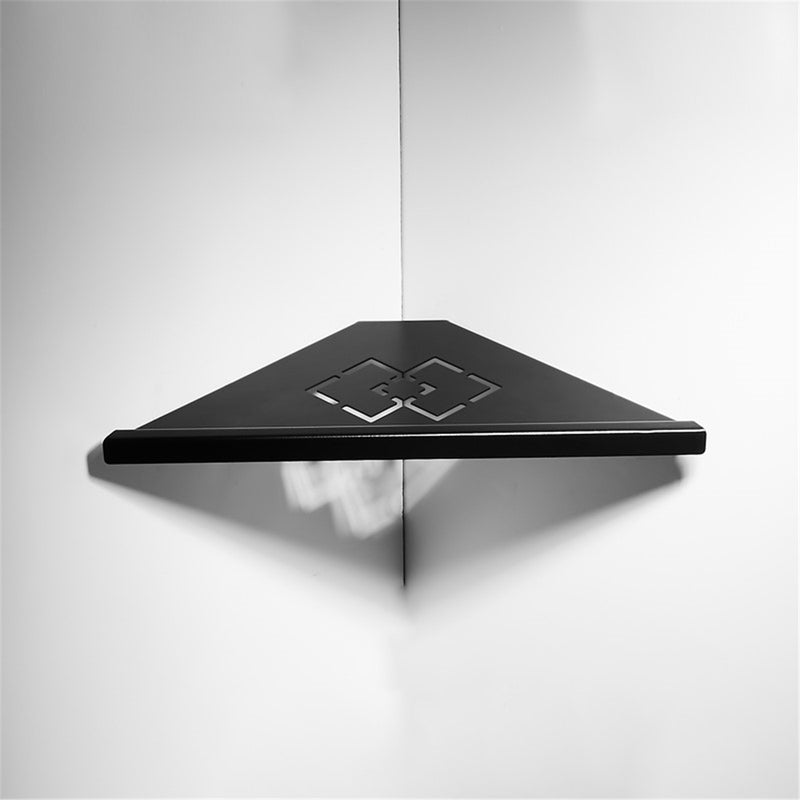 Brushed Black Stainless Steel Wall Bathroom Kitchen Storage Shelf Shower Caddy Rack