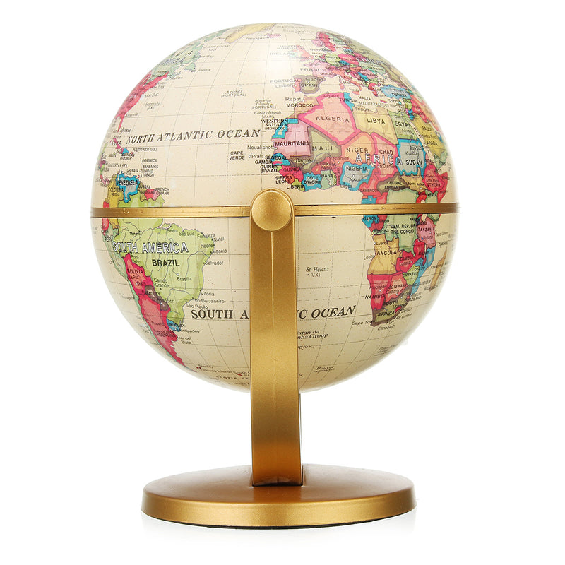 World Globe Earth Ocean Map With Rotating Stand Geography Science Educational Equipment