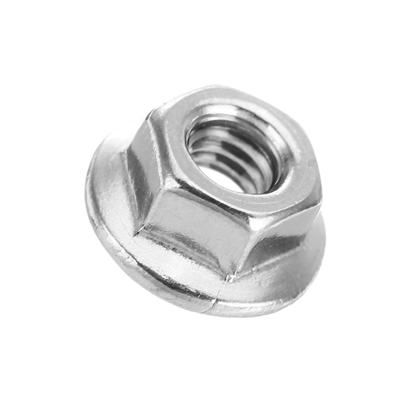 Suleve M4SN3 50Pcs M4 304 Stainless Steel Hex Serrated Flange Lock Nuts