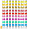 80PCS 3-40 AMP Car Fuse Set Insert Type Medium Fuse Protection Device Combination with Fuse Clip