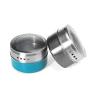 Magnetic Dustproof Visible Stainless Steel Spice Jar Monosexuality Tank Sauce Pot Seasoning Bottles Seasoning Pot Container