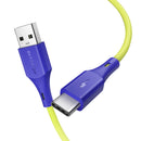 3 x BlitzWolf BW-TC14 3A USB Type-C Charging Data Cable Green 3ft/0.91m For Oneplus 6T Xiaomi Mi8 Pocophone f1 S9