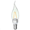 E27 E14 E12 B22 B15 2W Non-Dimmable Sliver Edison Pull Tail Incandescent Candle Light Bulb 110V