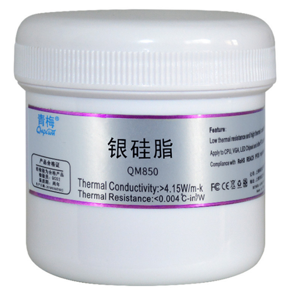 QNPLUM QM850 200g Silver Thermal Paste Grease Compound Silicone Thermal Grease Paste for CPU Cooling