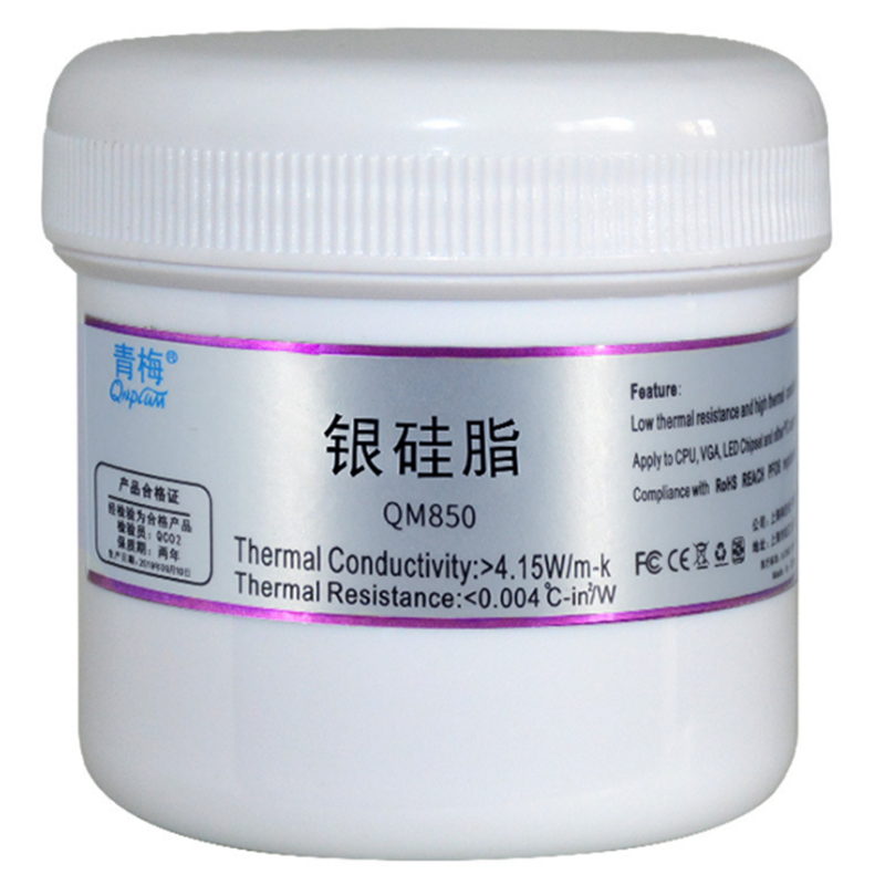 QNPLUM QM850 200g Silver Thermal Paste Grease Compound Silicone Thermal Grease Paste for CPU Cooling