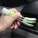 Multi-function Double Head Dust Cleaning Brush Shutter Window Blinds Car Air Conditioning Vent Clean