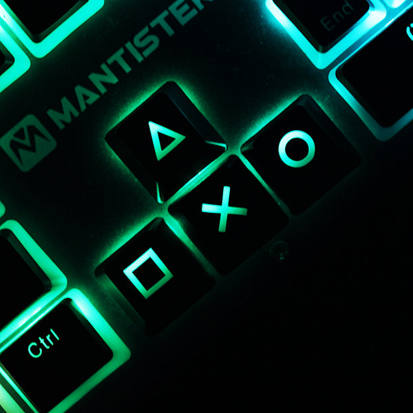 R1 OEM Profile ABS Direction Arrows Keys Keycaps Red Black