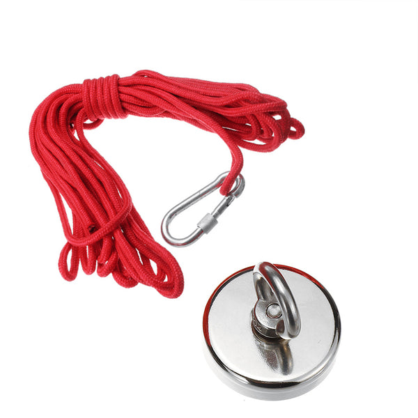 35-600KG Neodymium Fishing Salvage Recovery Magnet + 10M Rope For Detecting Metal Treasure