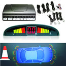 4 Front & 4 Rear Car Parking Sensor LCD Display Monitor Reverse View Buzzer Alarm Detector System